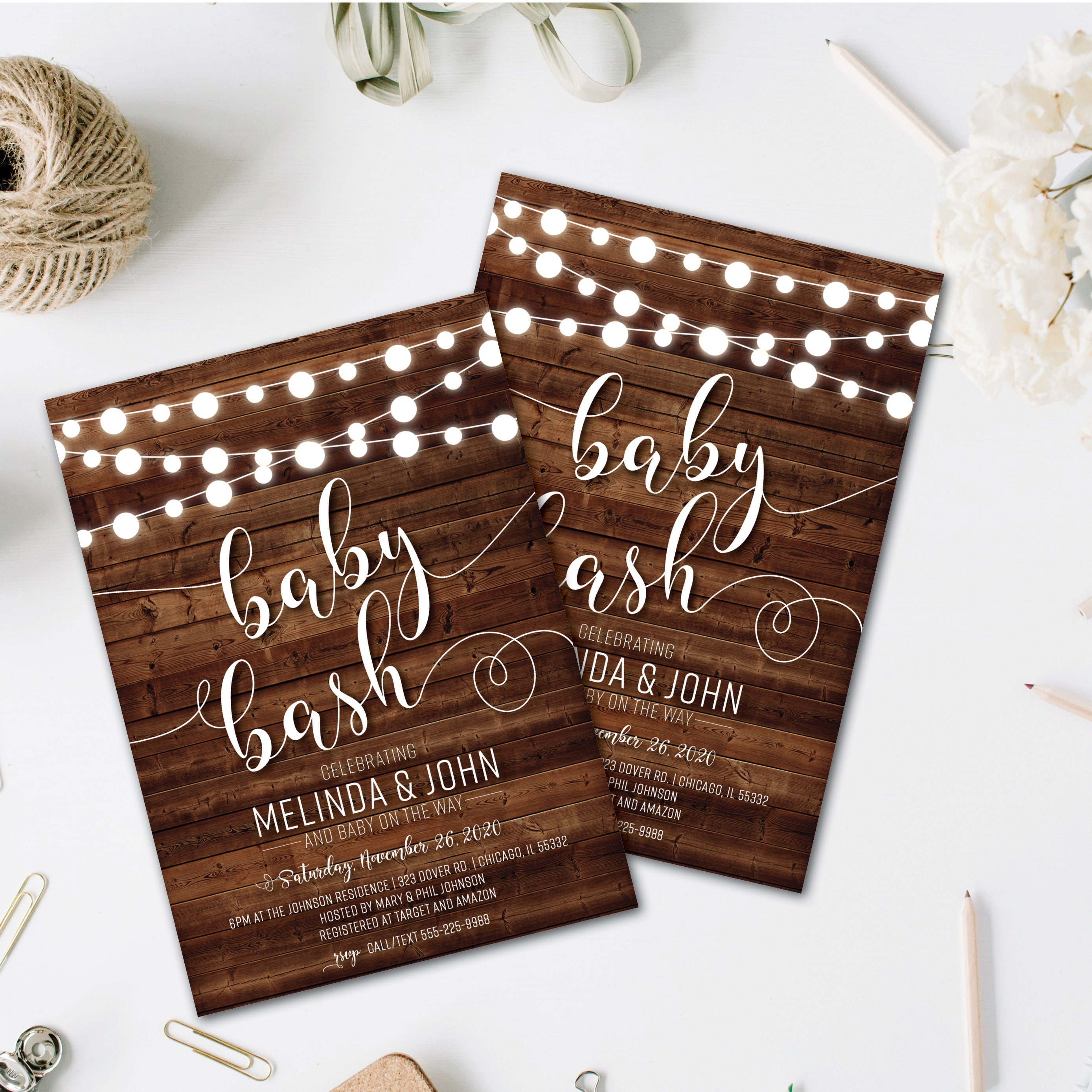 baby-bash-shower-invitation-rustic-baby-shower-invitation-etsy