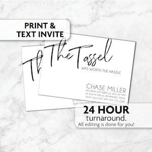 Graduation Party Invitation | Print, Text or Email Invite | Class of 2023