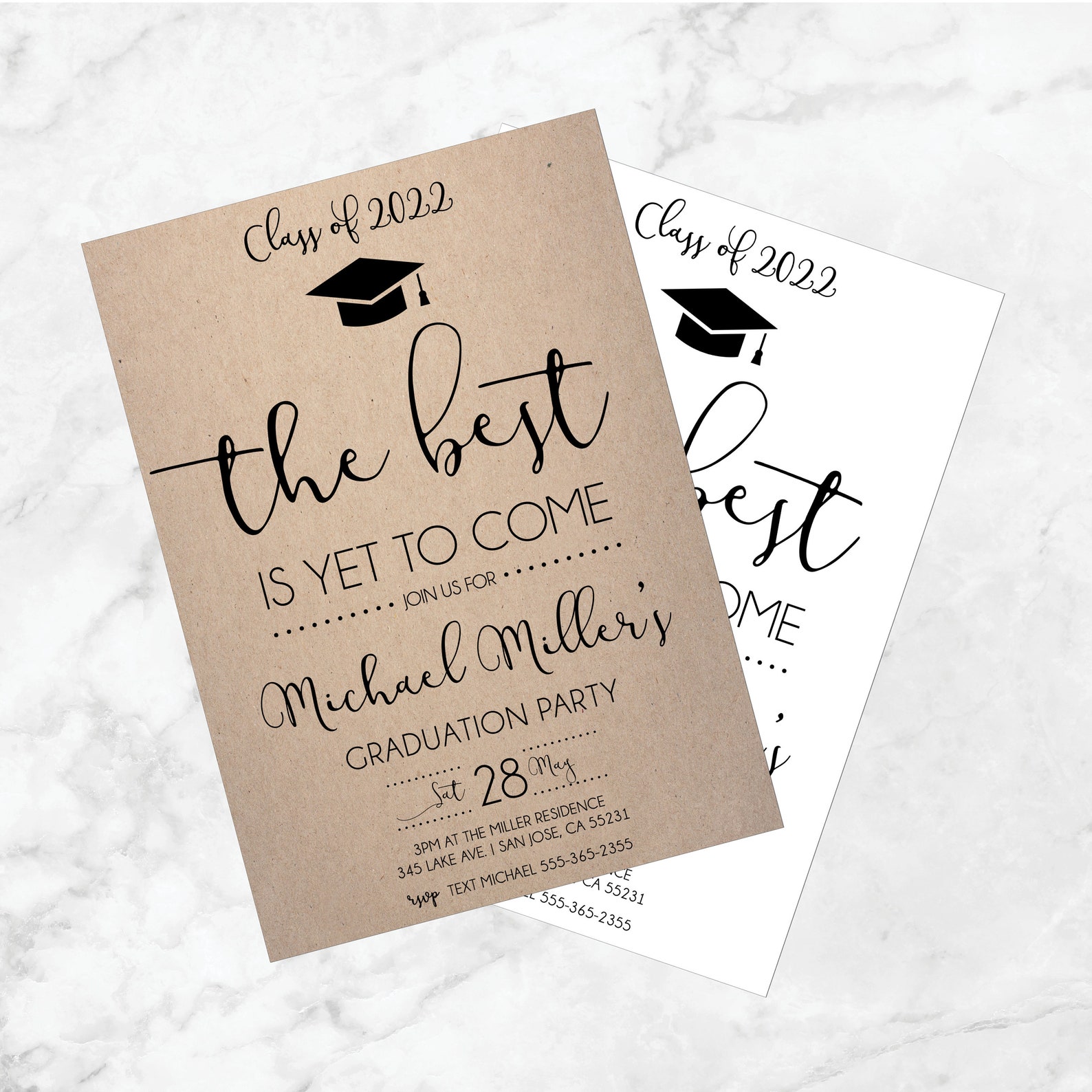 Graduation Party Invitation Announcement the Best is yet to Etsy