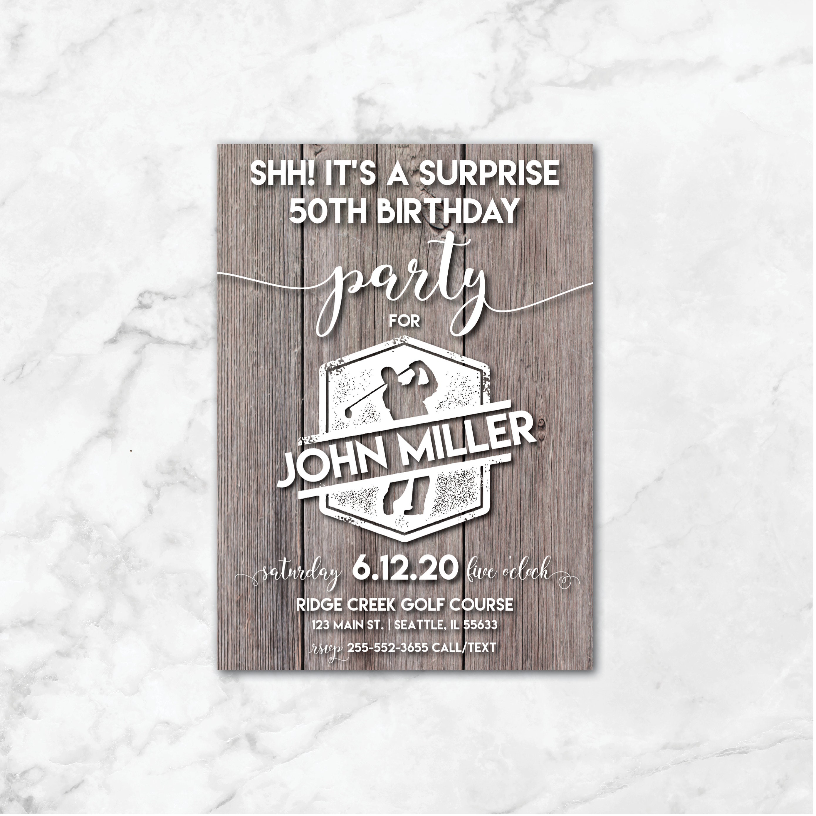 Golf Birthday Invitation Golfing Birthday Invites Top Golf | Etsy