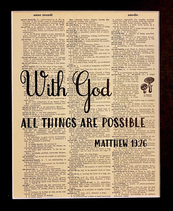 with god all things are possible bible quotes