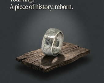 50% Silver Half Crown Coin Ring