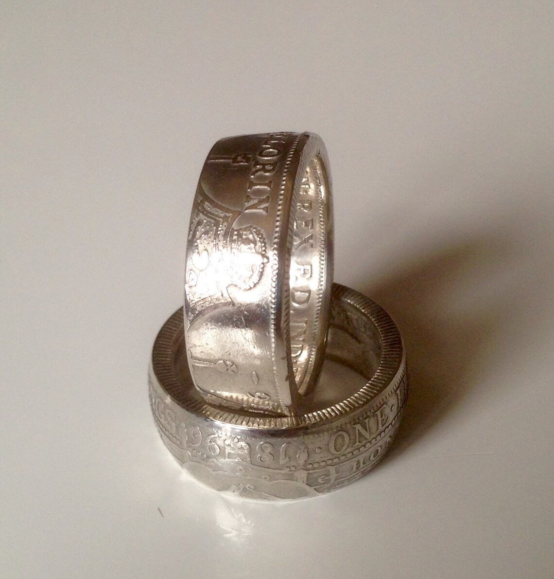 Sterling Silver Florin Coin Ring Etsy