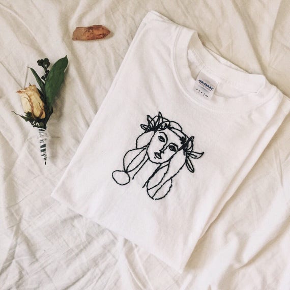 embroidered tee