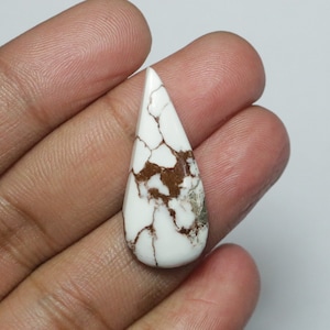 Wild Horse Turquoise Cabochon, Natural Wild Horse Cabochon, Wild Horse Turquoise, Wild Horse Magnesite Cabochon,Wire Wrapping Cab 34 × 14 ×6