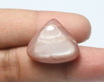 Peach Moonstone Cabochon, Natural Moonstone Cabochon for Pendent, Peach Moonstone Cabochon, Semi Precious Stone, Birthstone Cabochon, 24 MM