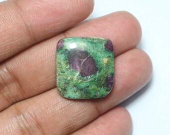 Ruby Fuchsite Cabochon, Natural Ruby Fuchsite Cabochon, Ruby Cabochon For Pendent, Top Quality Fuchsite Cabochon, Birthstone Cabochon, 22 MM