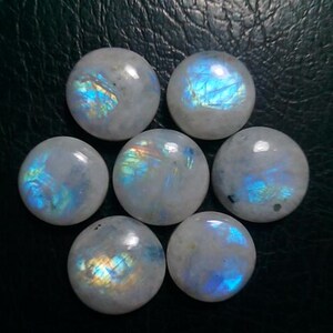 Rainbow Moonstone 15 MM Cabochon image 2