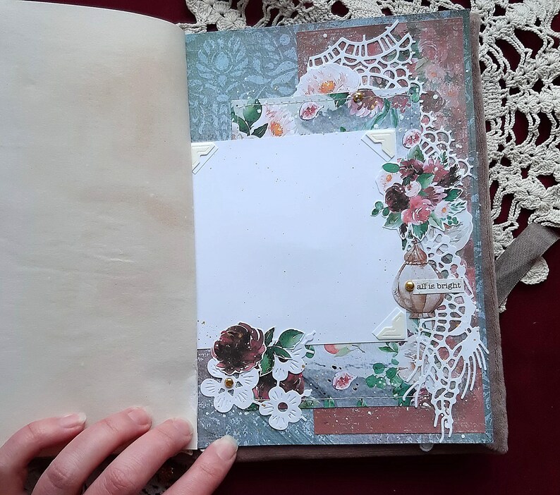 Boho Notebooks: Handmade Notepad Art Journal A5 image 12