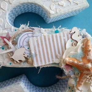 Sea Letter, Personalized Initial Letter, Paper Letter, Beach Letters ...