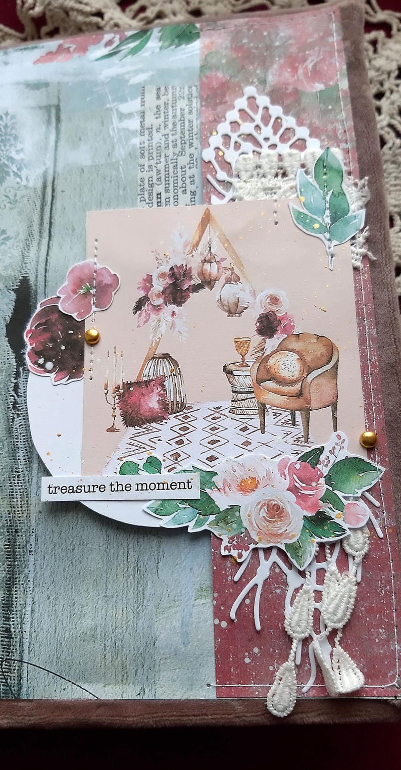 Boho Notebooks: Handmade Notepad Art Journal A5 image 14