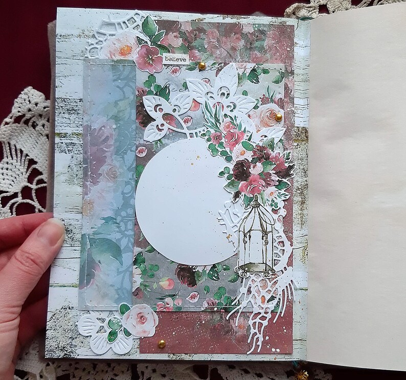 Boho Notebooks: Handmade Notepad Art Journal A5 image 8