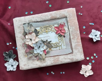 Handmade Decorative Memory Box: Floral Box