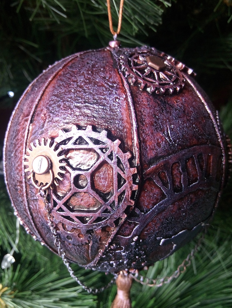 Christmas Tree Toy Steampunk Christmas Ball Christmas Ball Etsy