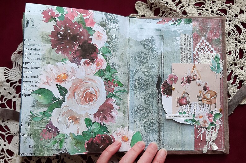 Boho Notebooks: Handmade Notepad Art Journal A5 image 13