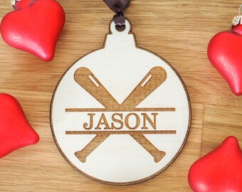 Baseball Ornament - Baseball Gift - Baseball Coach Gift - Baseball Player Gift - Personalized Baseball Ornament - Personalized Baseball Gift