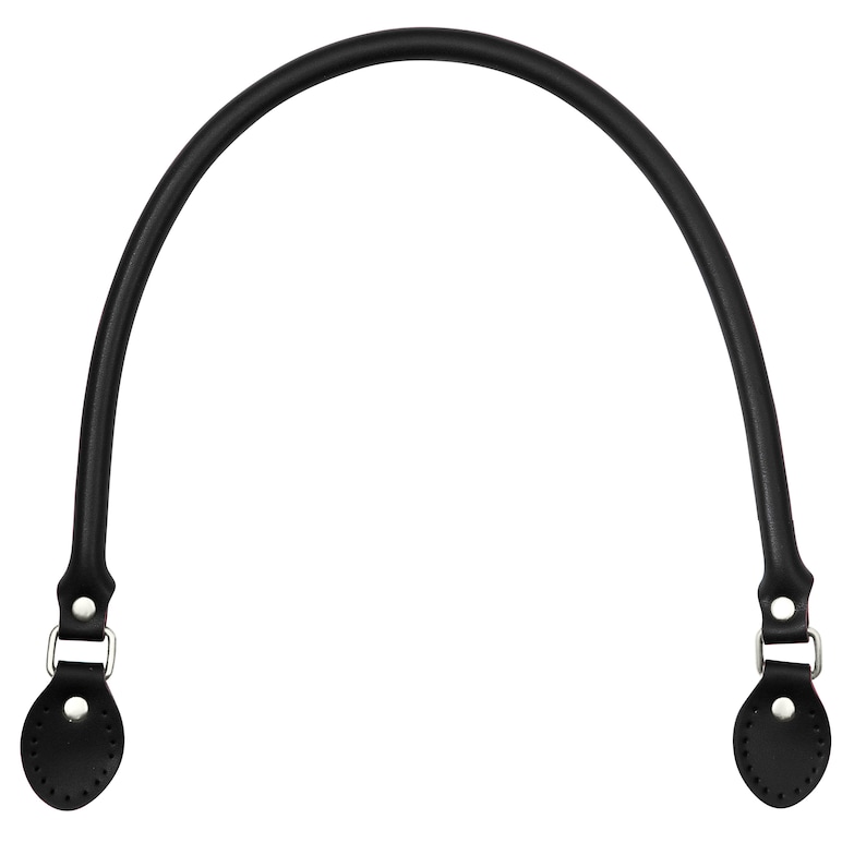 Black High Quality Leather Bag Handles 40cm 50cm 60cm 1 Etsy UK