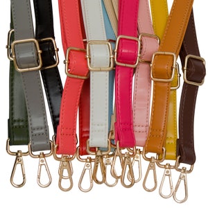 Kunstleder Ersatz Schulter Cross Body Handtasche Gurt 12 Farben