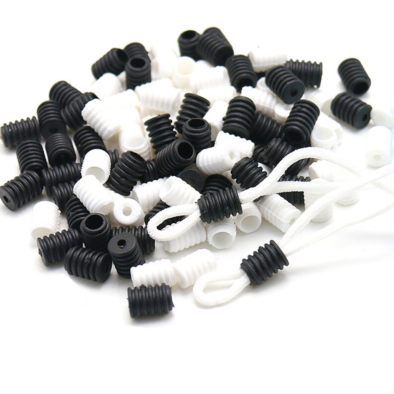 100 x Silicone Rubber Cord Locks Toggles Mask Cord Stoppers Etsy