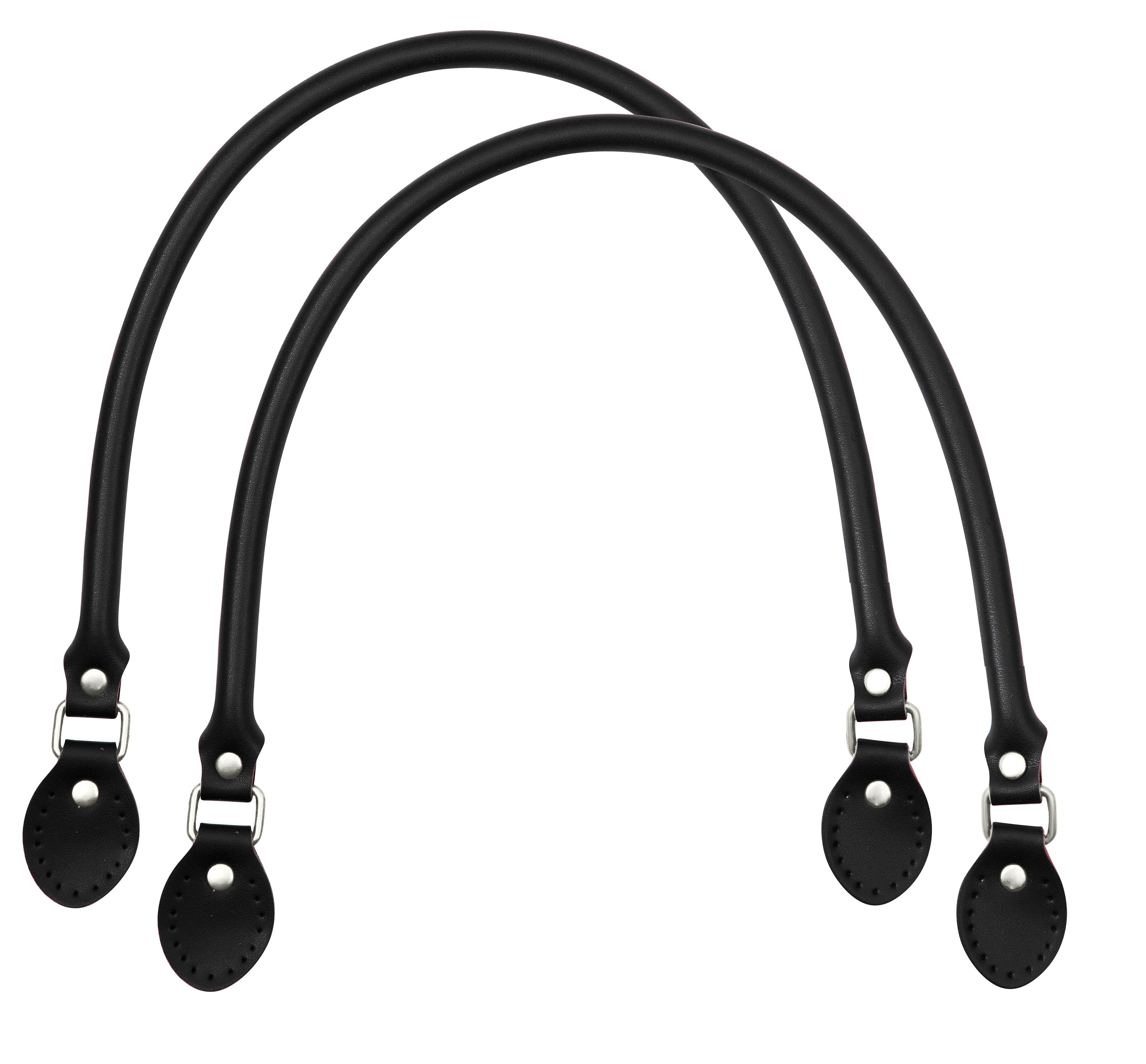 Black High Quality Leather Bag Handles 40cm 50cm 60cm 1 Etsy UK