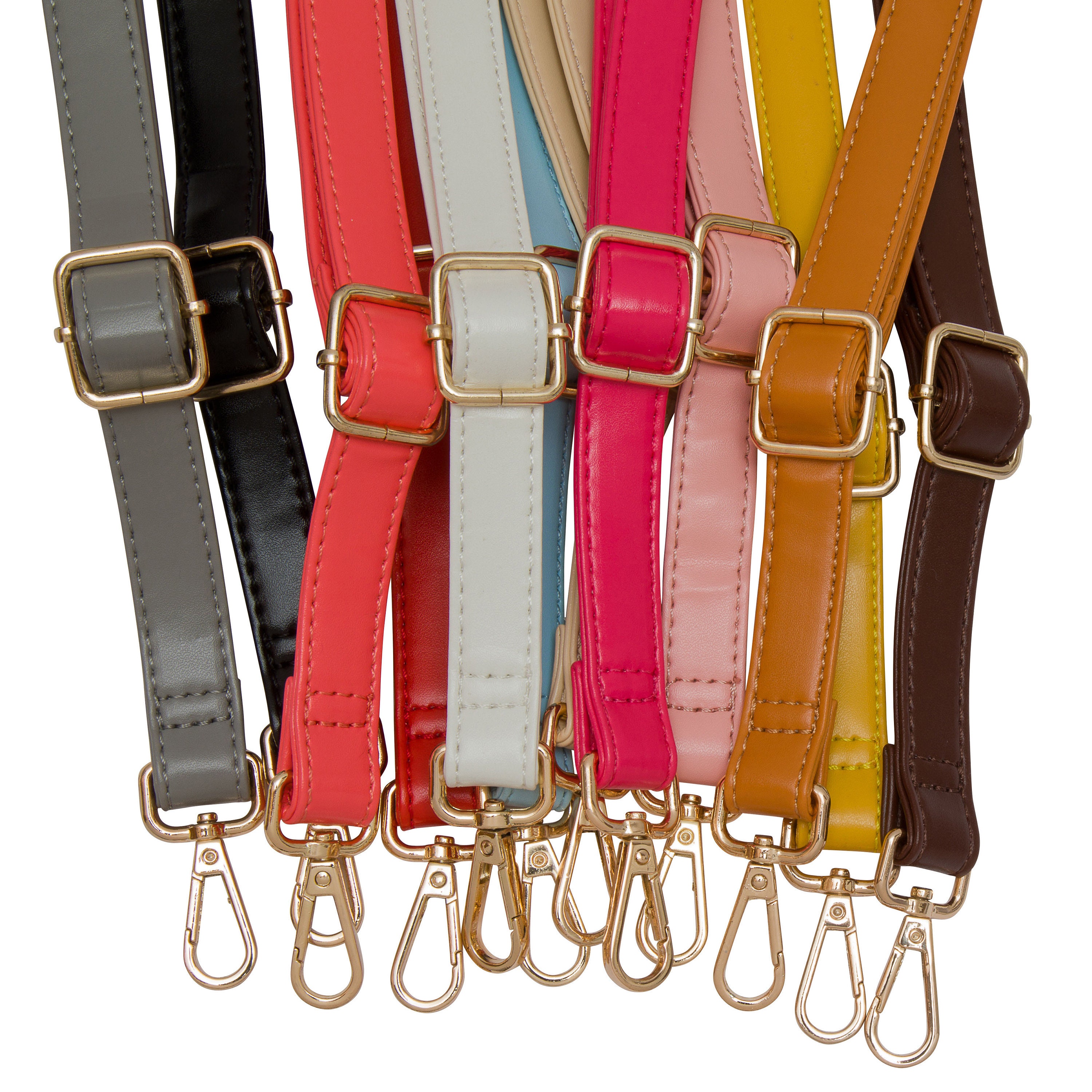 Leather Replacement Shoulder Cross Body Handbag Strap 12 Colors