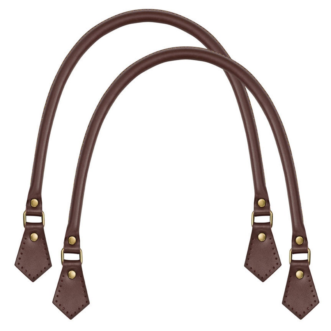 Chesnut Brown Real Leather Replacement Bag Handles 40cm, 50cm, 60cm 1 ...