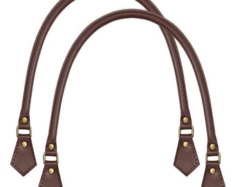 Chesnut Brown Real Leather Replacement Bag Handles 40cm, 50cm, 60cm, 70cm (1 Pair)