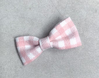 Blush Gingham, Sweet Bow, Clip