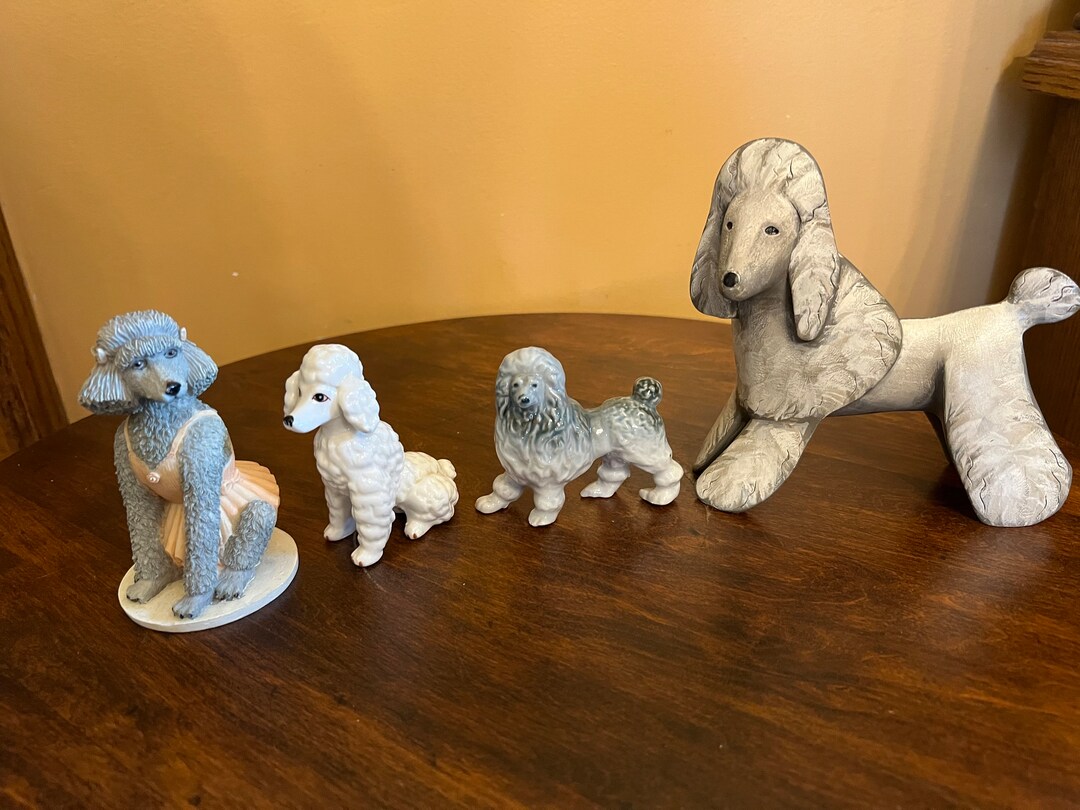 Beautiful Vintage Poodle Figurines Poodle Lovers Etsy