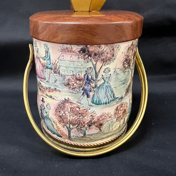 Vintage Murray Allen Tin with Beautiful Victorian Scene made in England