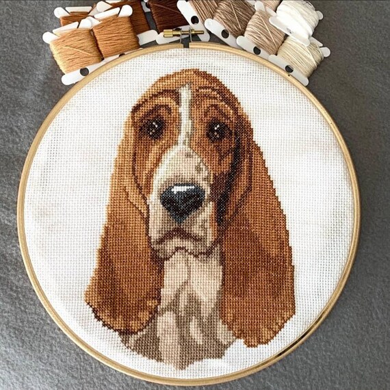 basset hound knitting pattern