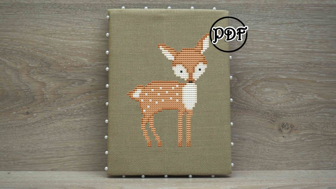 Forest Fawn Cross Stitch Pattern Daily Cross Stitch