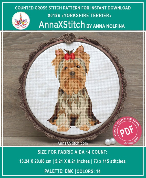 Cross stitch pattern Lady with dogs in blue PDF woman and dogs Instant download
