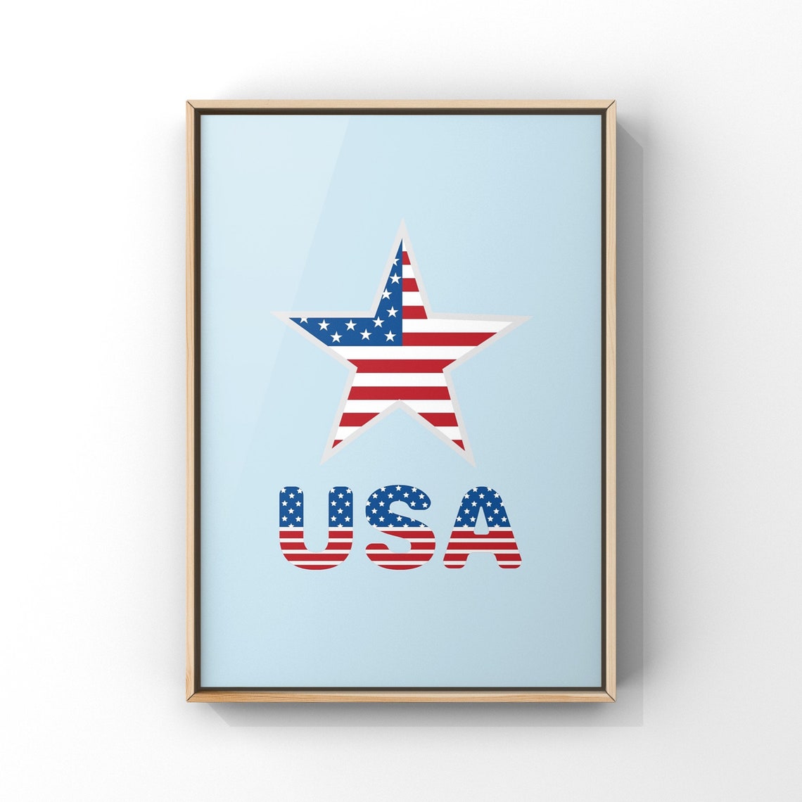 4th of July Wall Art Printable Bundle, Gallery Wall Art Set of 6 Prints ...