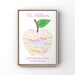 Personalised Thank You Teacher Printable Gift Apple Teacher Print Gift ...