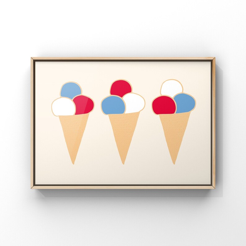 4th of July Wall Art Printable Bundle, Gallery Wall Art Set of 6 Prints ...