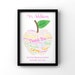Personalised Thank You Teacher Printable Gift Apple Teacher Print Gift ...