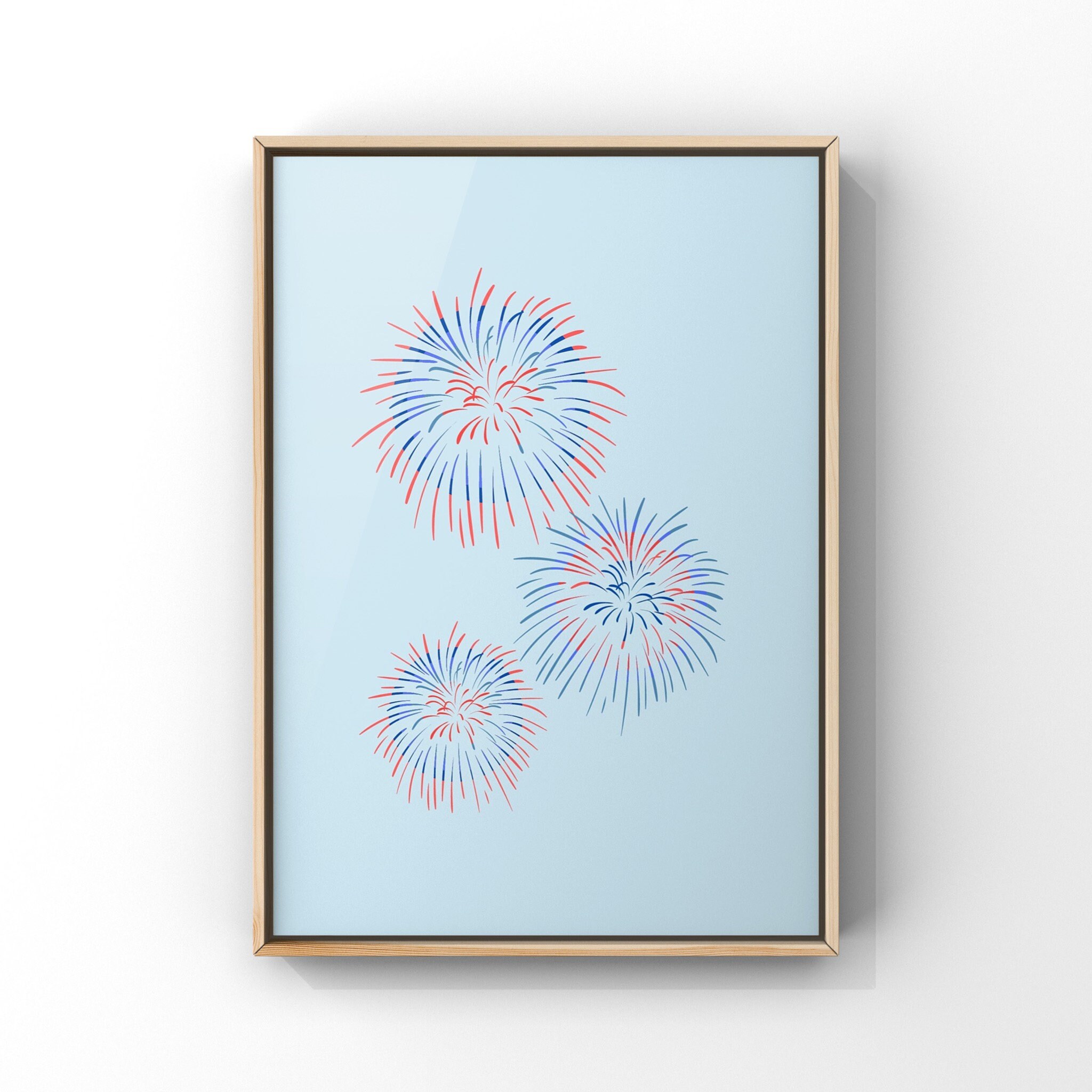 4th of July Wall Art Printable Bundle, Gallery Wall Art Set of 6 Prints ...