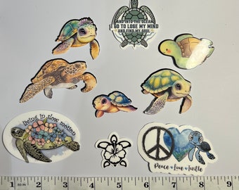 Sea Turtle Sticker Set: Nature Decals