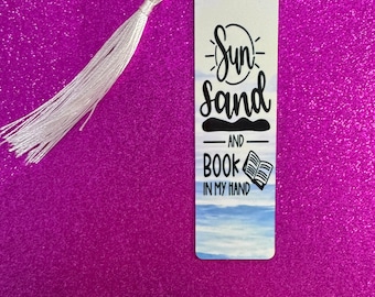 Lesezeichen Strand: Sonne, Sand & Buch - Küsten Geschenk