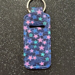 Stern Chapstick Halter Schlüsselanhänger, personalisierte Lippenbalsam Schlüsselanhänger, Benutzerdefinierte Lippenhalter, Stern Schlüsselbund Geschenk, Lippenbalsam Organizer
