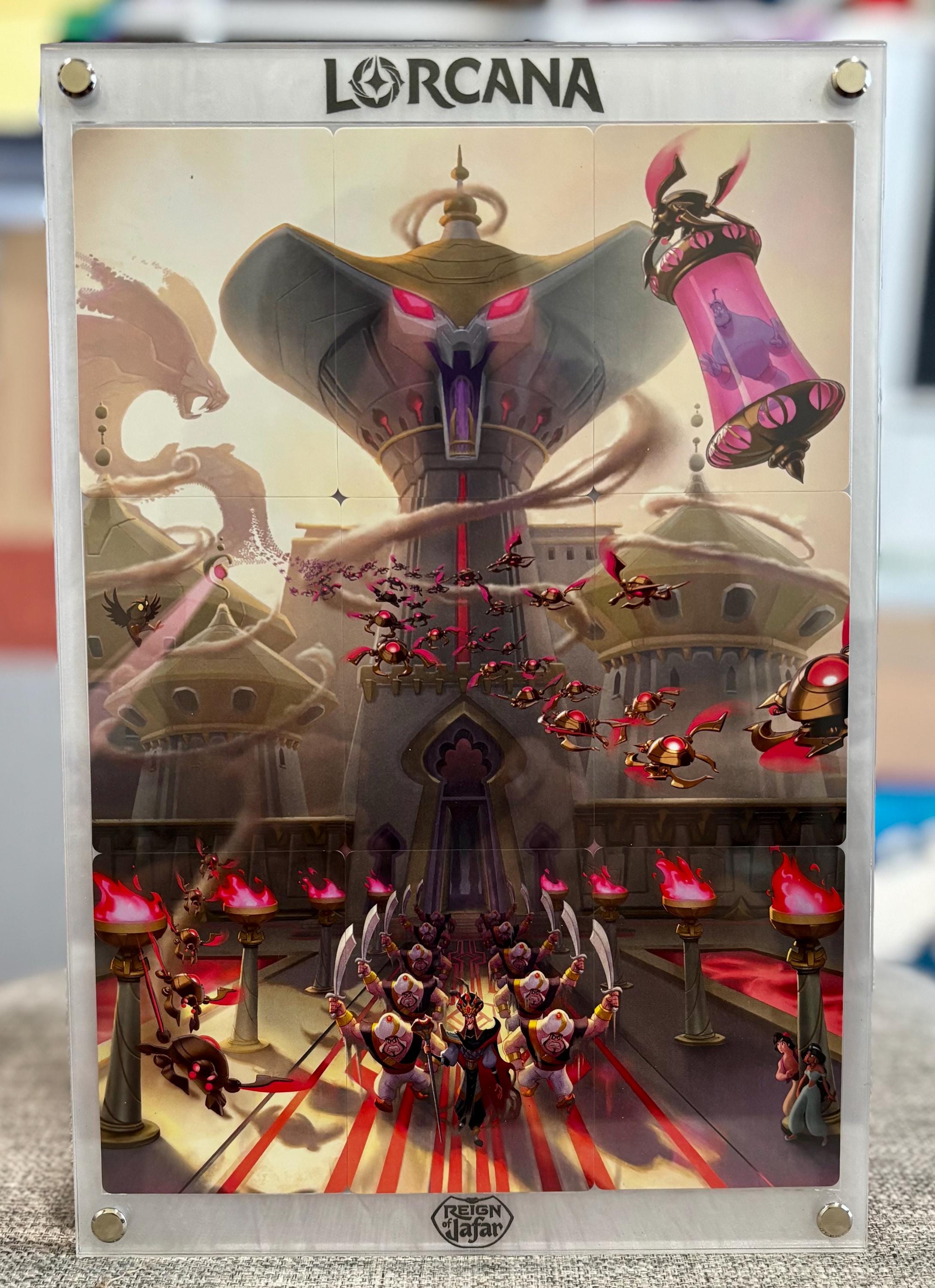 lorcana reign of jafar puzzle cards Amazon.com: Ravensburger Disney Lorcana TCG: Reign of Jafar Illumineer's  Trove for Ages 8 and Up | Secure Card Storage | Includes Booster Packs &  Comprehensive Guide