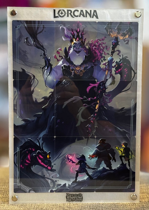 Lorcana Puzzle Card Frame - Ursula's Return - Set 4 - Etsy