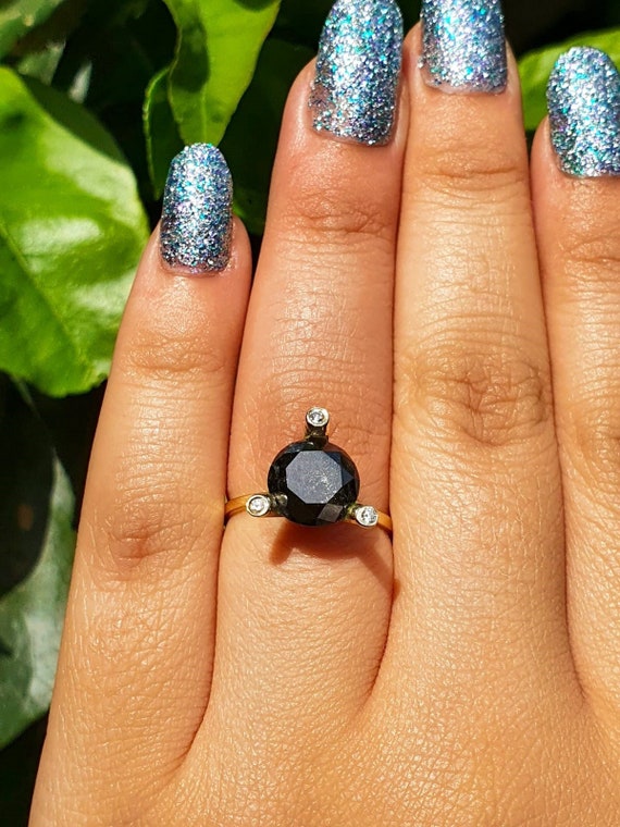 3 carat black diamond ring online