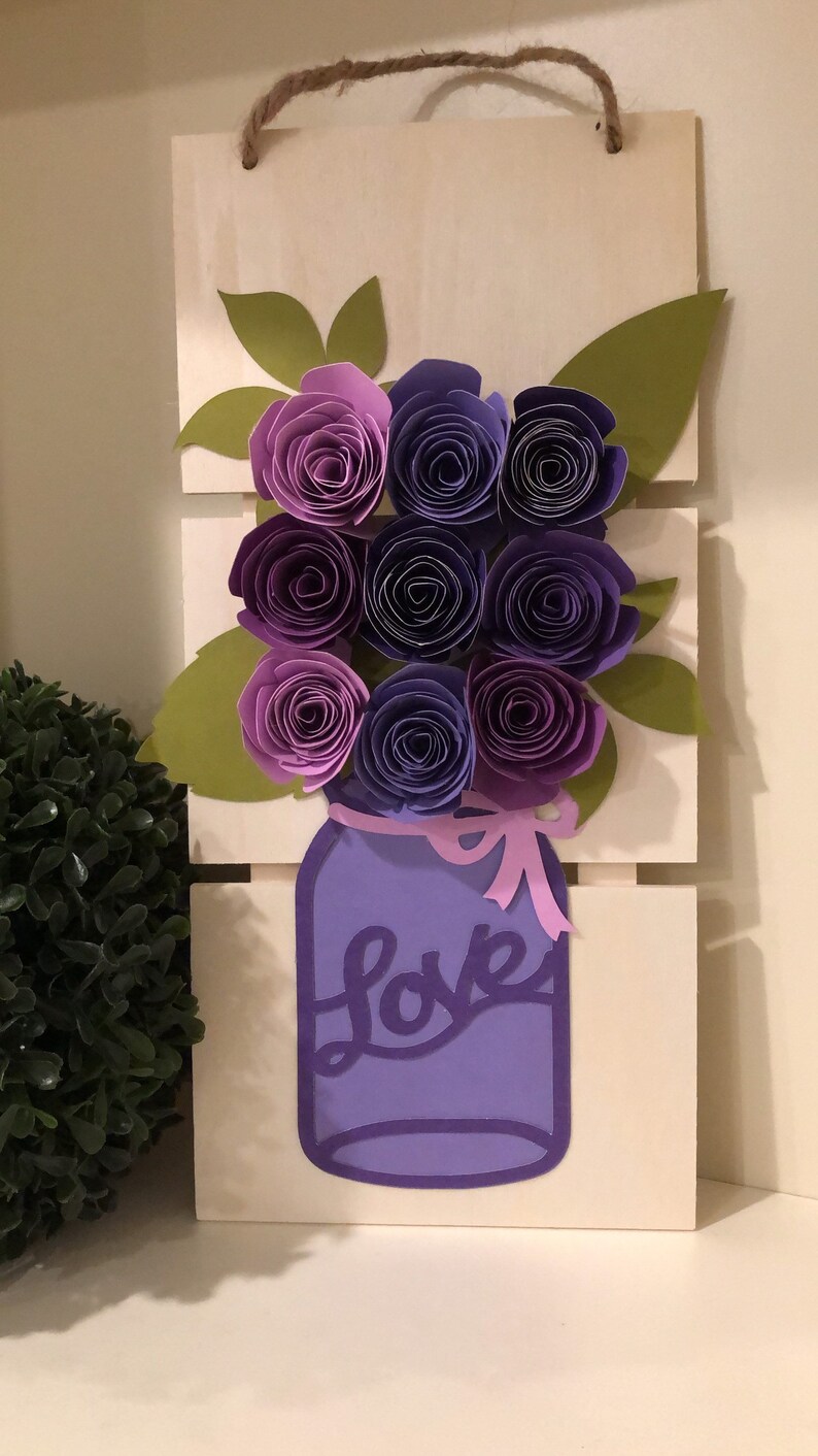 Mother/'s Day gift paper flower wall display paper flower wall art paper flower wall hanging paper flower bouquet Mothers Day bouquet