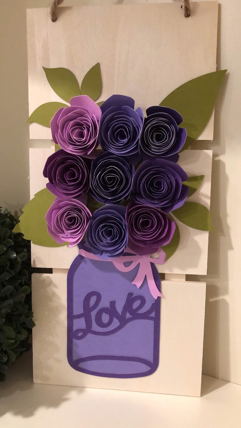 Mother/'s Day gift paper flower wall display paper flower wall art paper flower wall hanging paper flower bouquet Mothers Day bouquet