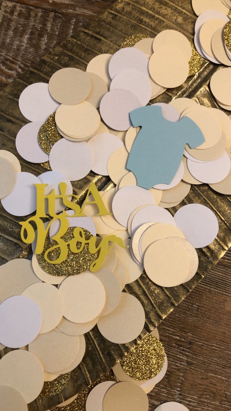 Its a boy confetti Baby boy confetti baby boy shower decor Etsy