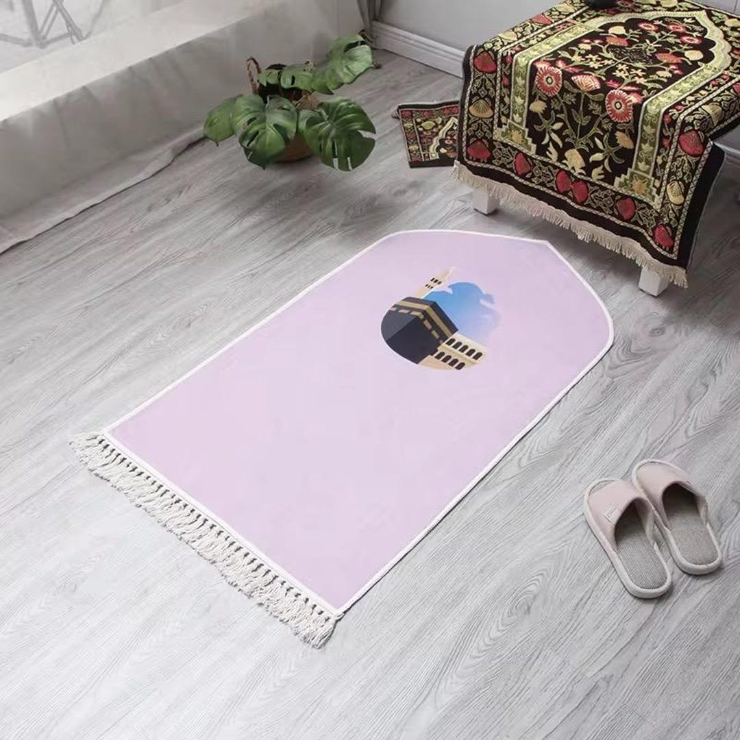 Kids Islamic Prayer Rug Mat | Non-slip Soft Mats I Islamic Gifts for ...