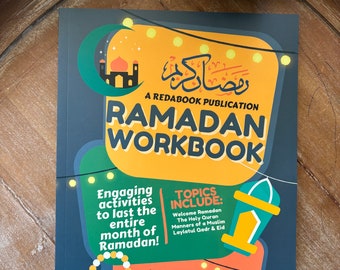 Ramadan Workbook | Ramadan Workbook for Kids | 30 Days Ramadan Workbook for Kids | Ramadan Activity Book | Ramadan Gift For Kids