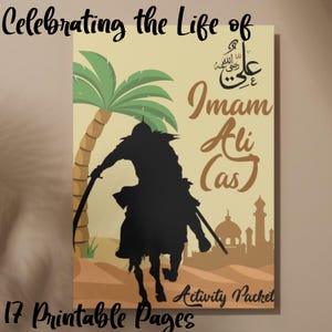 Imam Ali (as) Activity Book, Birth of Imam Ali Al Murtada (as) Workbook, Imam Ali (as) Lessons for kids, Imam Ali (as) Coloring book puzzles